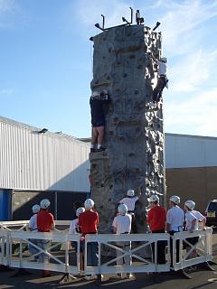 schools climbing wall event